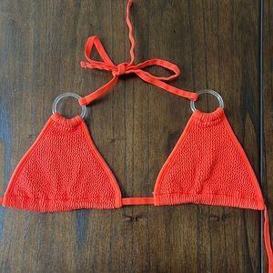 Burnt orange swimwear triangle top